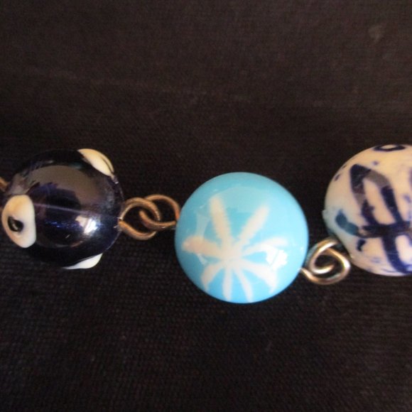 Vintage ITALIAN VENETIAN Millefiori Glass Wedding Cake Beads, Necklace 17" - Picture 11 of 14